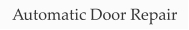 Automatic Door Repair